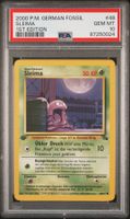 PSA 10 Sleima Fossil 1.Edition 48/62 Deutsch