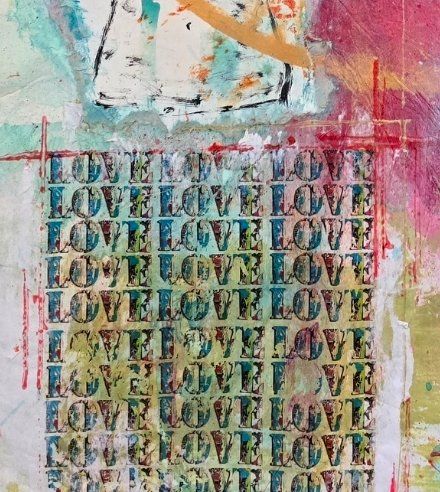 Dipinti: UNIKAT MIXED MEDIA "NEVER UNDERESTIMATE YOUR EFFORT" – Nuovo e nell'imballaggio originale da Kloten venduto da somsing 2