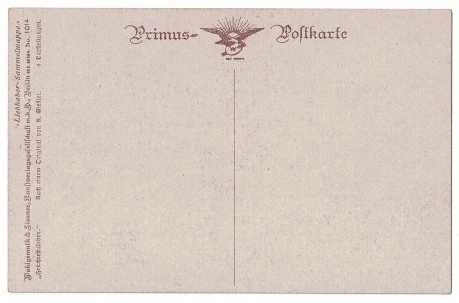 Cartoline postali: Kunst-AK, Stillleben, A. Giesler – Usato da Frauenfeld venduto da POML 1