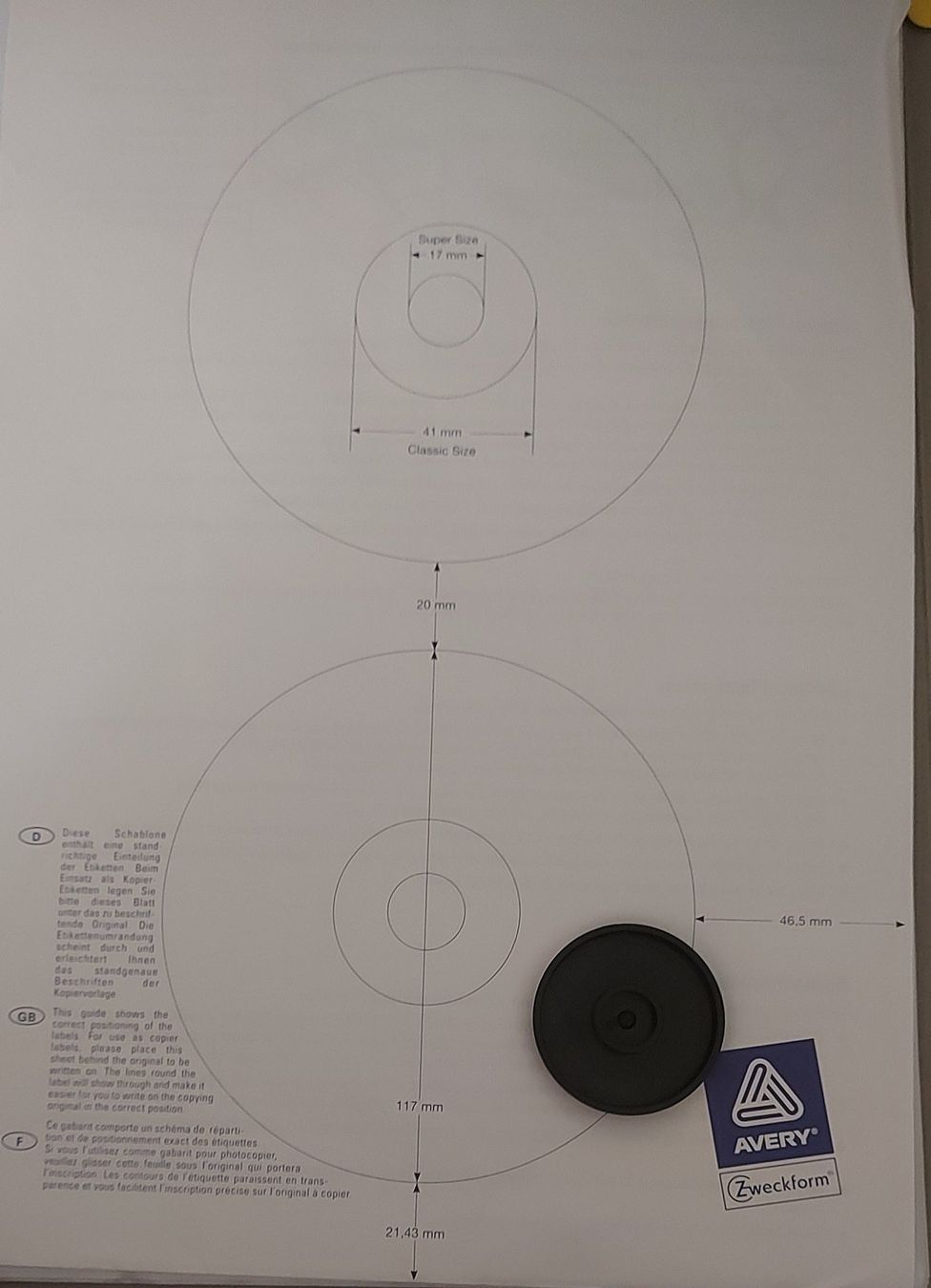 Avery Zweckform Sticker: Étiquettes Étiketten CD – Nuovo e nell'imballaggio originale da moudon venduto da jaunejaunelapinjaune 3