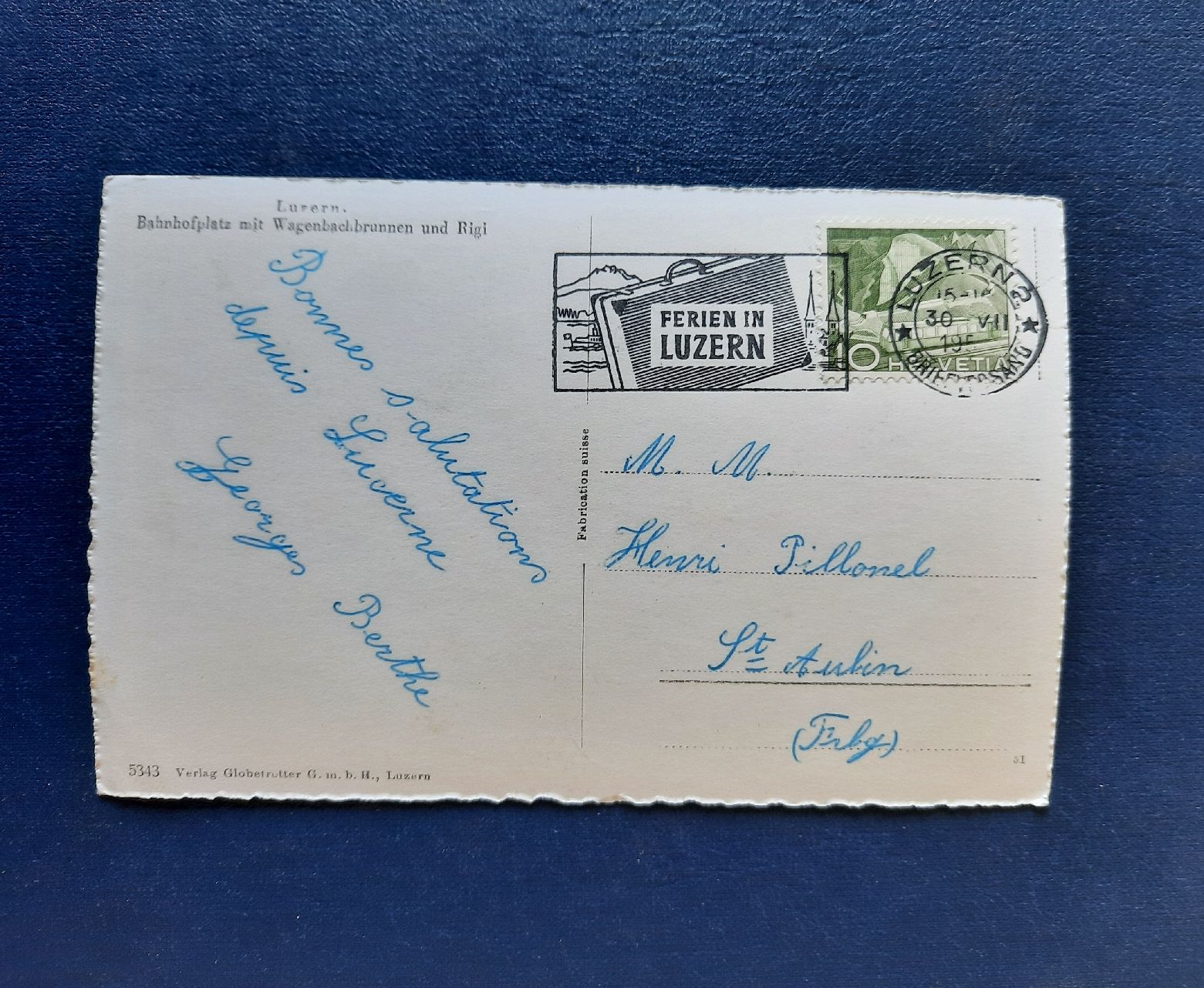 Cartoline postali: Ansichtskarte Luzern Bahnhofsplatz, gestempelt – Usato da Marly venduto da neu-adlerauge65 1