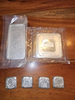 Silberbarren Set: Geiger 500g, cook islands 10 oz,50gmonarch