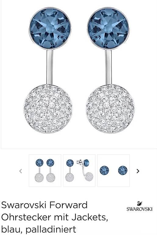 Ohrringe & -stecker: Swarovski-Ohrstecker – Neu und originalverpackt aus Rickenbach Sulz von Erdbeertorte