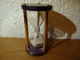 Hochwertige Sanduhr mit Natural Diamonds 40 Carats Höhe 8 cm