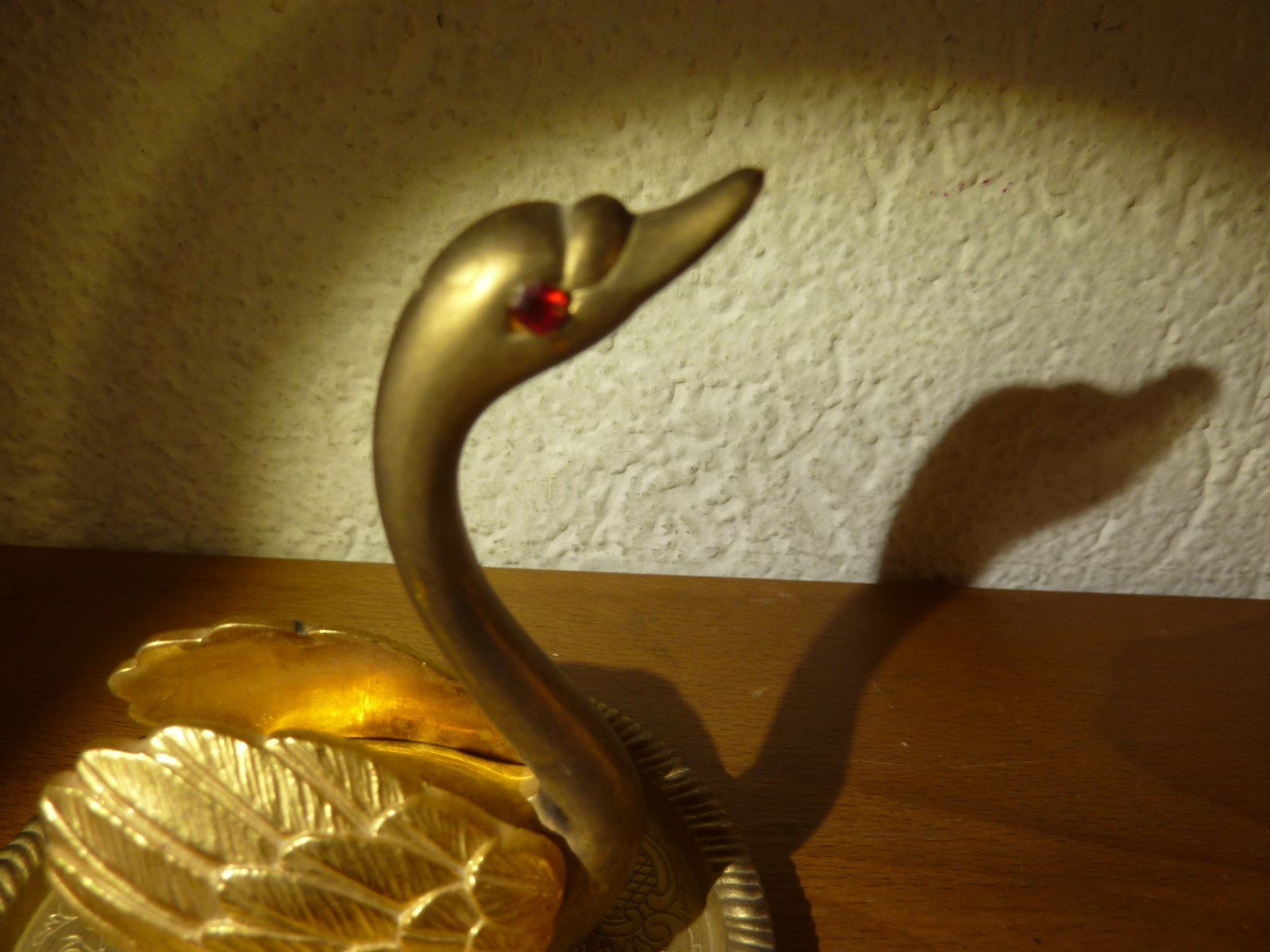 Statuette: Schwan Ringhalter messing Schmuckstück Teller – Usato da Hochfelden venduto da swissice 2