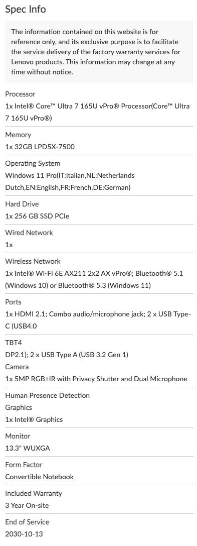 Lenovo Notebook: New Lenovo X13 gen 5 – Nuovo (secondo la descrizione) da Höri venduto da Binary_tech_ch 6