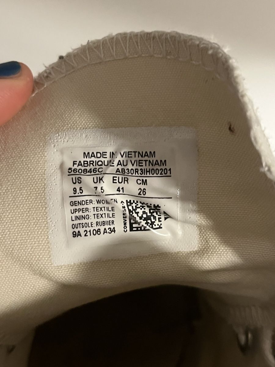 Converse Scarpe da uomo: Converse All Star High weiss Gr. 41 Platform Schuhe – Usato da Giswil venduto da maloouu86 2