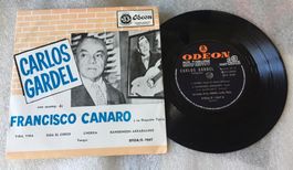 Carlos Gardel Francisco Canaro Rare Argentina 7" 33rpm Vinyl