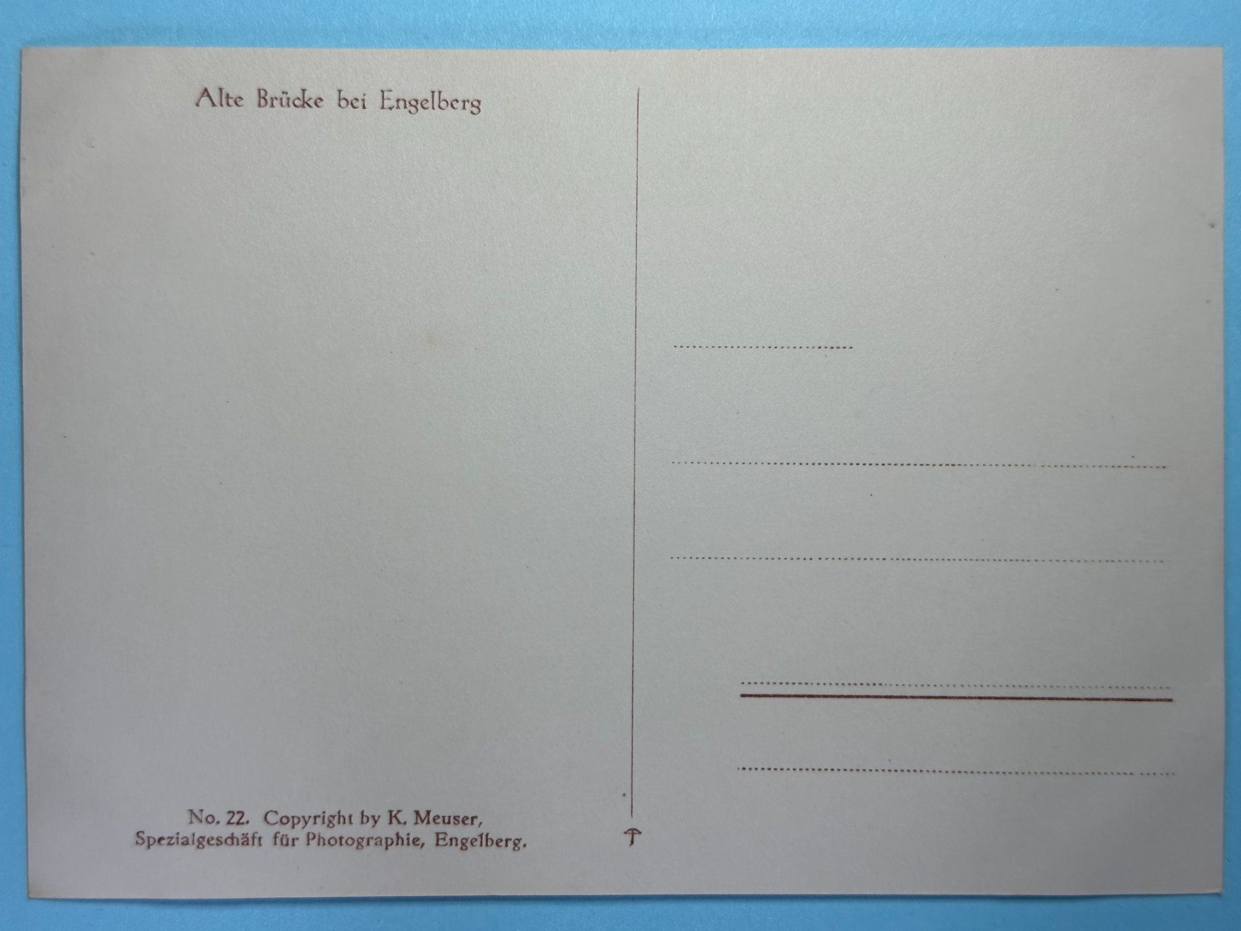 Cartes postales: Alte Brücke bei Engelberg – D'occasion à Steg VS par _vinci_ 1