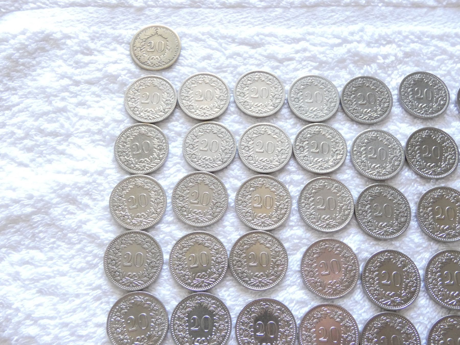Tutti le monete: Lot 20 centimes/rappen 1850-1966 – Usato da Nyon venduto da Ilmi09 5