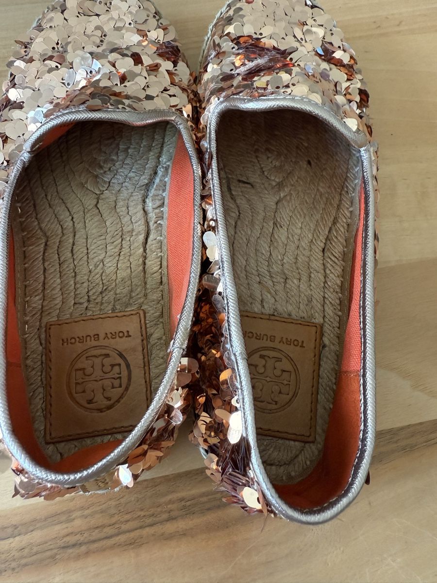Tory Burch Scarpe da donna: Tory Burch Espadrilles, Gr. 37, paillettenbesetzt – Usato da Mettmenstetten venduto da _4_YOU_ 2