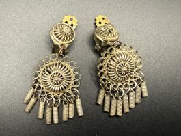 Vintage Ohrringe aus Metall