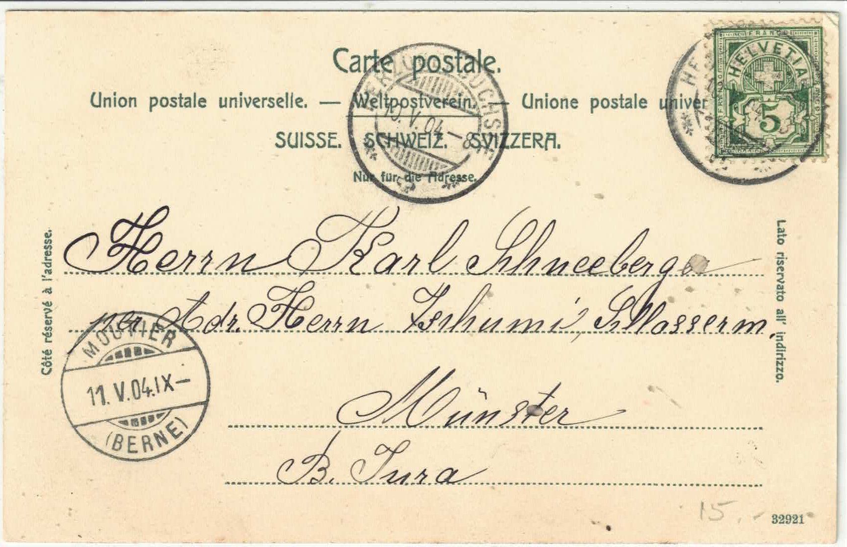 Ansichtskarten: Herzogenbuchsee - Bahnhofstrasse - Litho – Gebraucht aus Ettingen von Kartenplanet 1