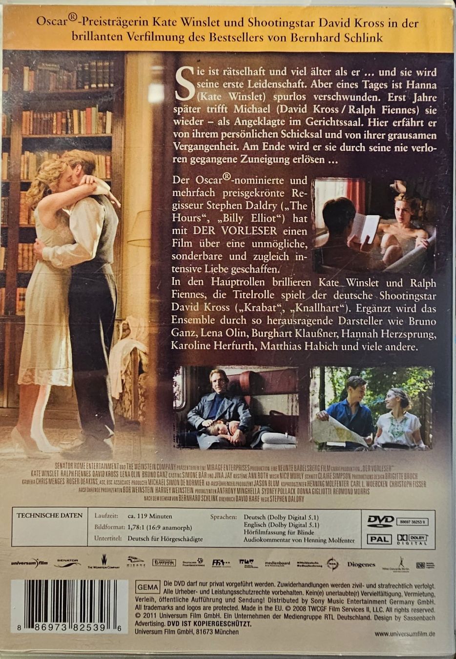 Tous les DVDs: Der Vorleser – D'occasion à Wahlen b. Laufen par Cg10 1