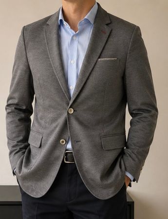 Herren Blazer Grau, Grösse 48 - ZARA