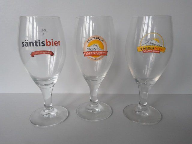 Gläser: Bier Brauerei Schützengarten Säntisbier – Gebraucht aus St.Gallen von Stocken64