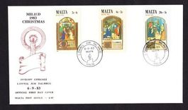 Malte - Enveloppe - Noël 1983 - Rare!