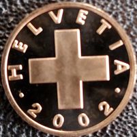 1 Rappen 2002 stgl. / aus Münzsatz