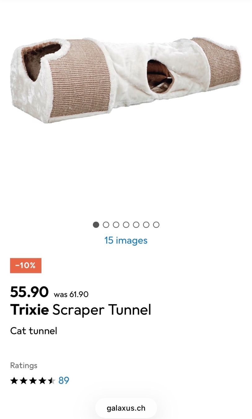 Trixie Giocattoli: Trixie Scraper Tunnel - Katzentunnel – Usato da Maienfeld venduto da rit_h6zs 2