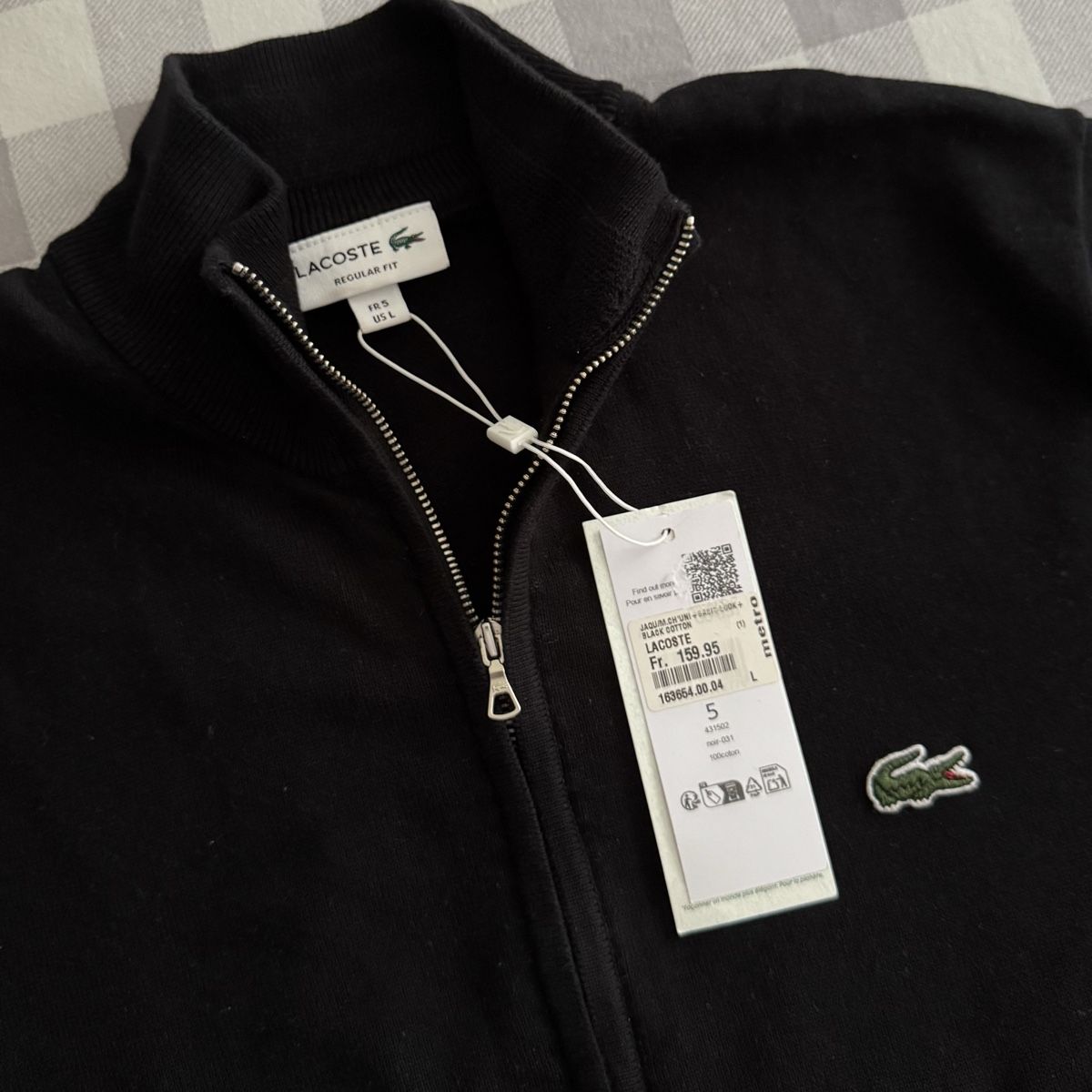 Lacoste Giacche: Lacoste Strickjacke Schwarz Grösse L – Nuovo e nell'imballaggio originale da Rudolfstetten venduto da ste_hw3y 1