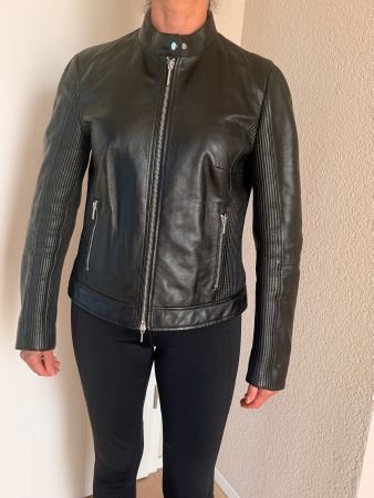 HUGO – schwarze Lammlederjacke, Gr. L – NEU & ungetrage