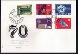 Sammlung CH Ersttagsbriefe 1970