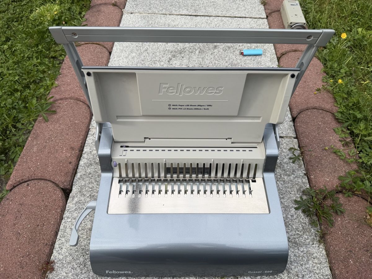 Fellowes Macchine rilegatrici: Fellows Quasar 500 bindig Maschine – Usato da Trimbach venduto da SABO-61 7