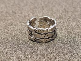 New Sterling Sliver 925 Fishes Ring, size adjustable
