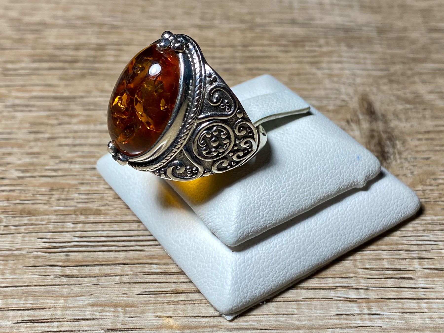 Ringe: Orientalischer Silber 925 Ring Cognac Bernstein – Neu und originalverpackt aus Laax von Kiki_Kingdom3 7