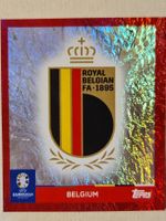 Topps EURO 2024 Belgien Nr. 1 BEL Logo Sticker NEU