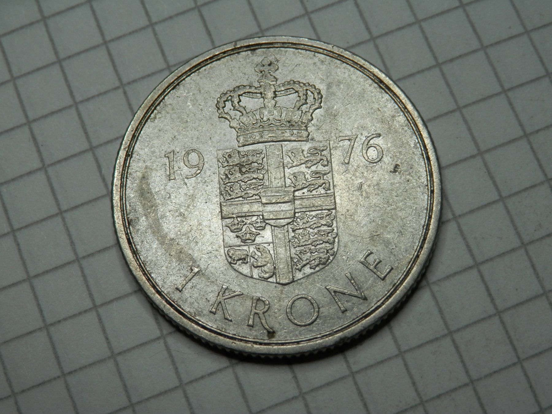 Tutti le monete: Dänemark  1 Krone, 1976 – Usato da Weiach venduto da weiach81 1