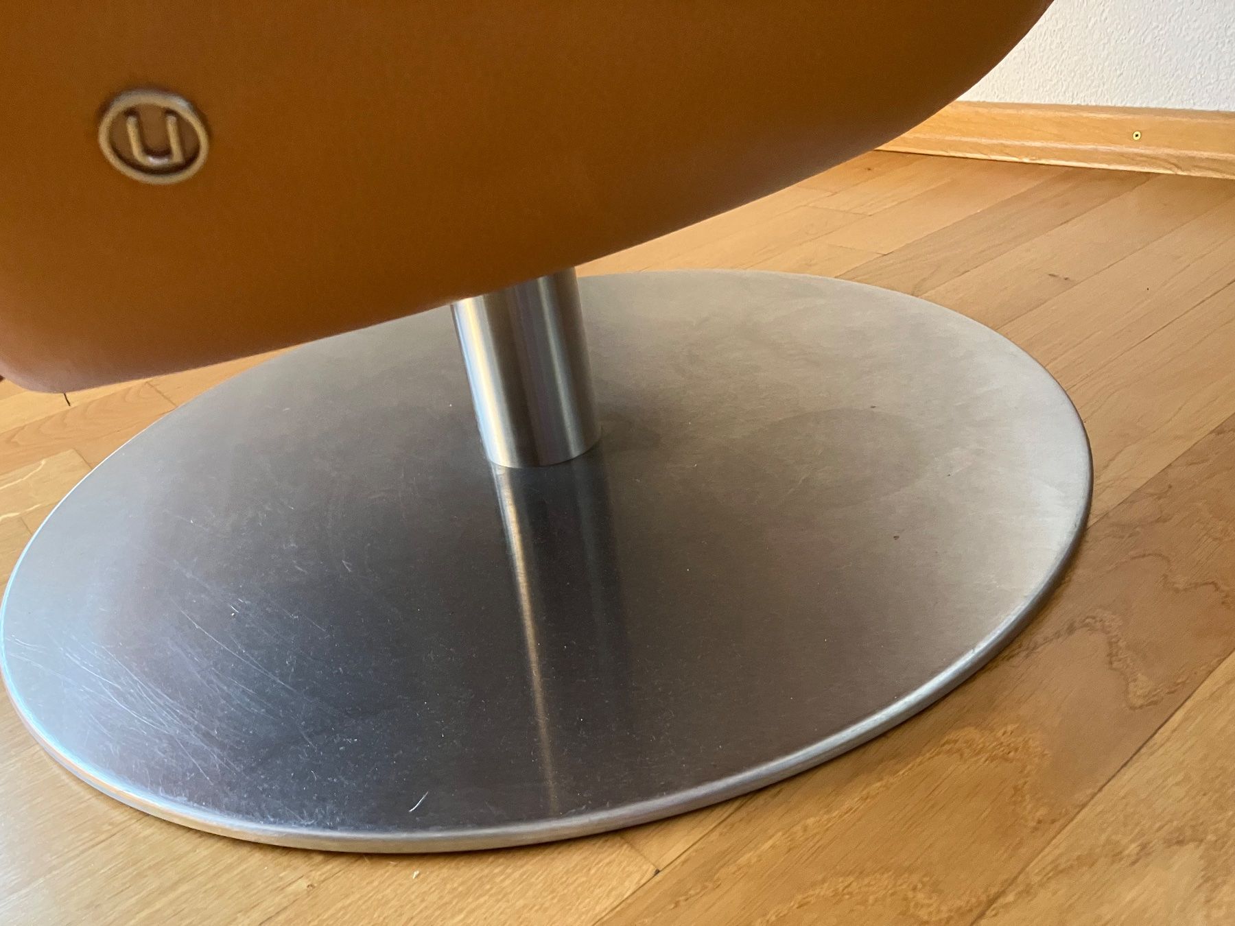 Poltrone: Drehsessel, cognac, Kunstleder – Usato da Winterthur venduto da Seepferdchen63 4