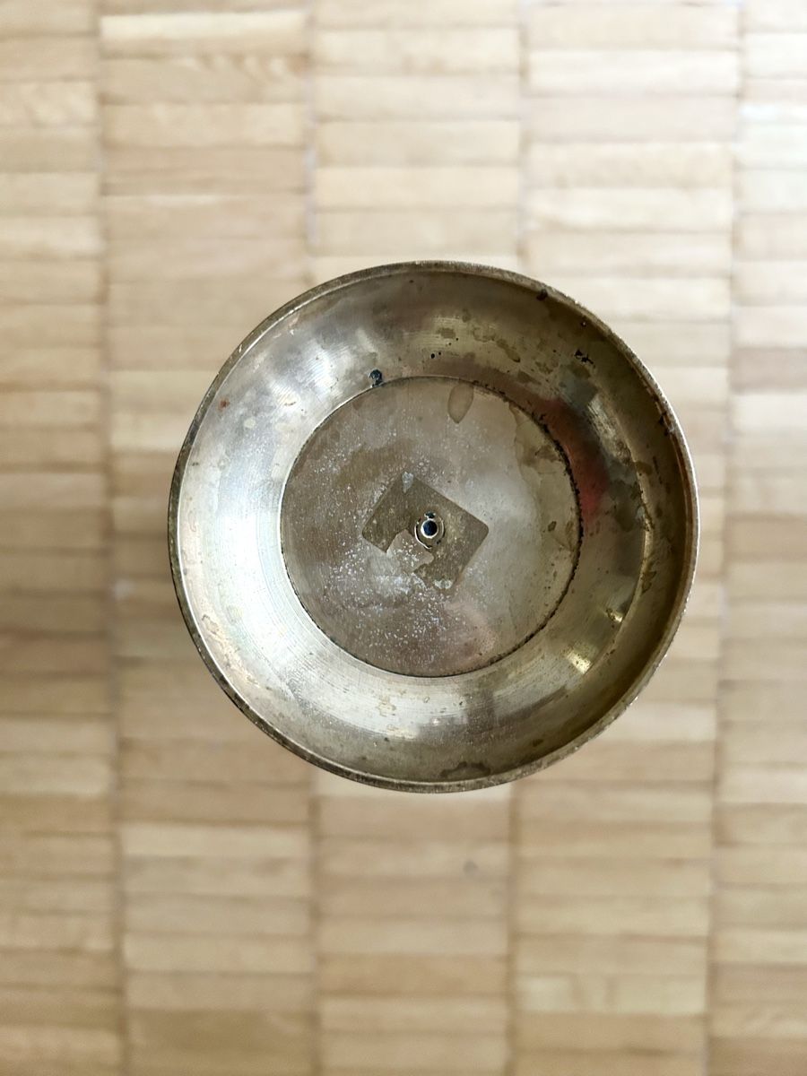 Vasen & Gefässe: Vintage Messing Vase mit bunten Details – Gebraucht aus Stäfa von yumai1 4