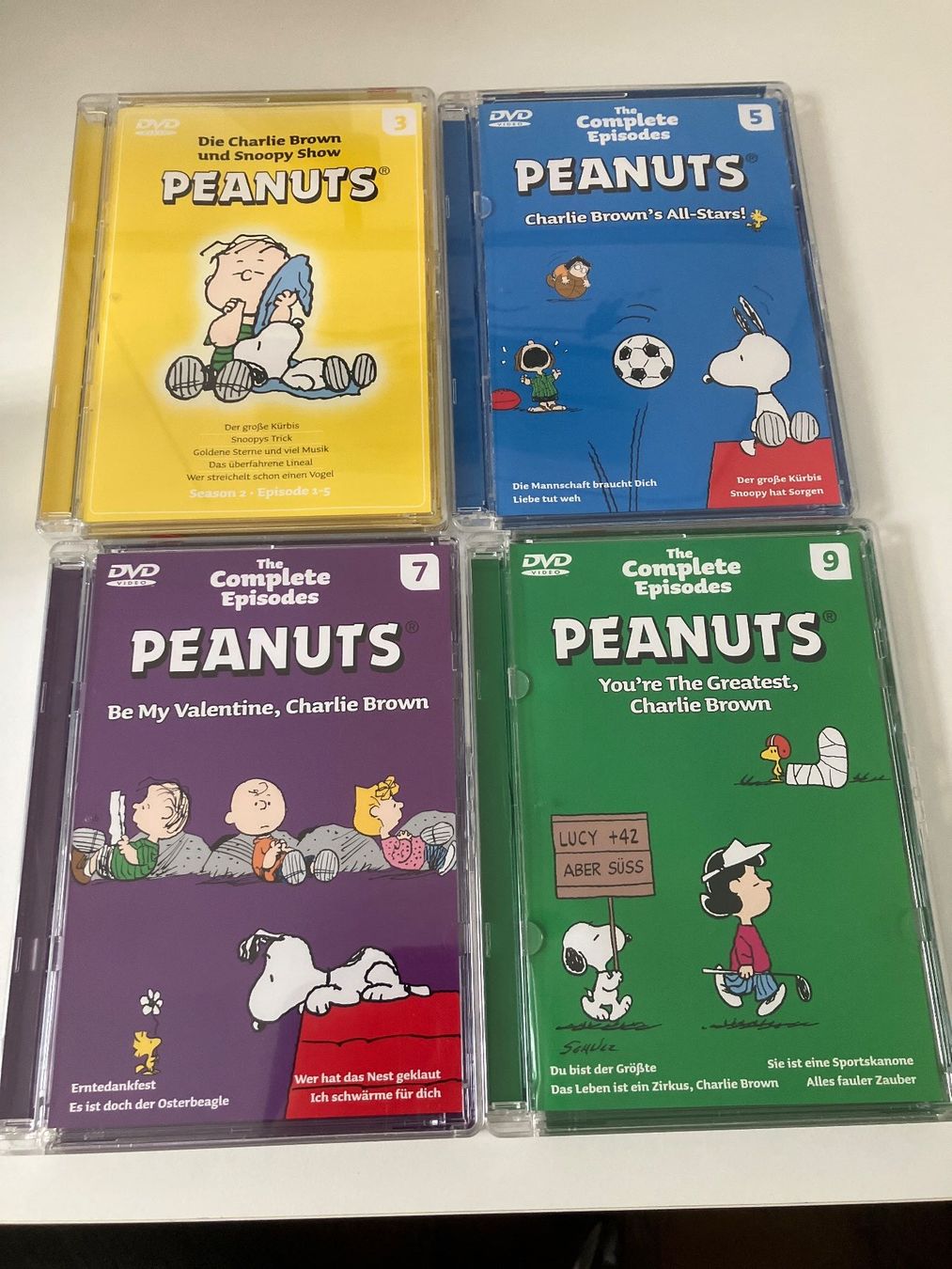 Tutti i DVDs: Peanuts - Serie Staffeln 3 / 5 / 7 / 9 - DVDs – Usato da Arbon venduto da JoJoAs