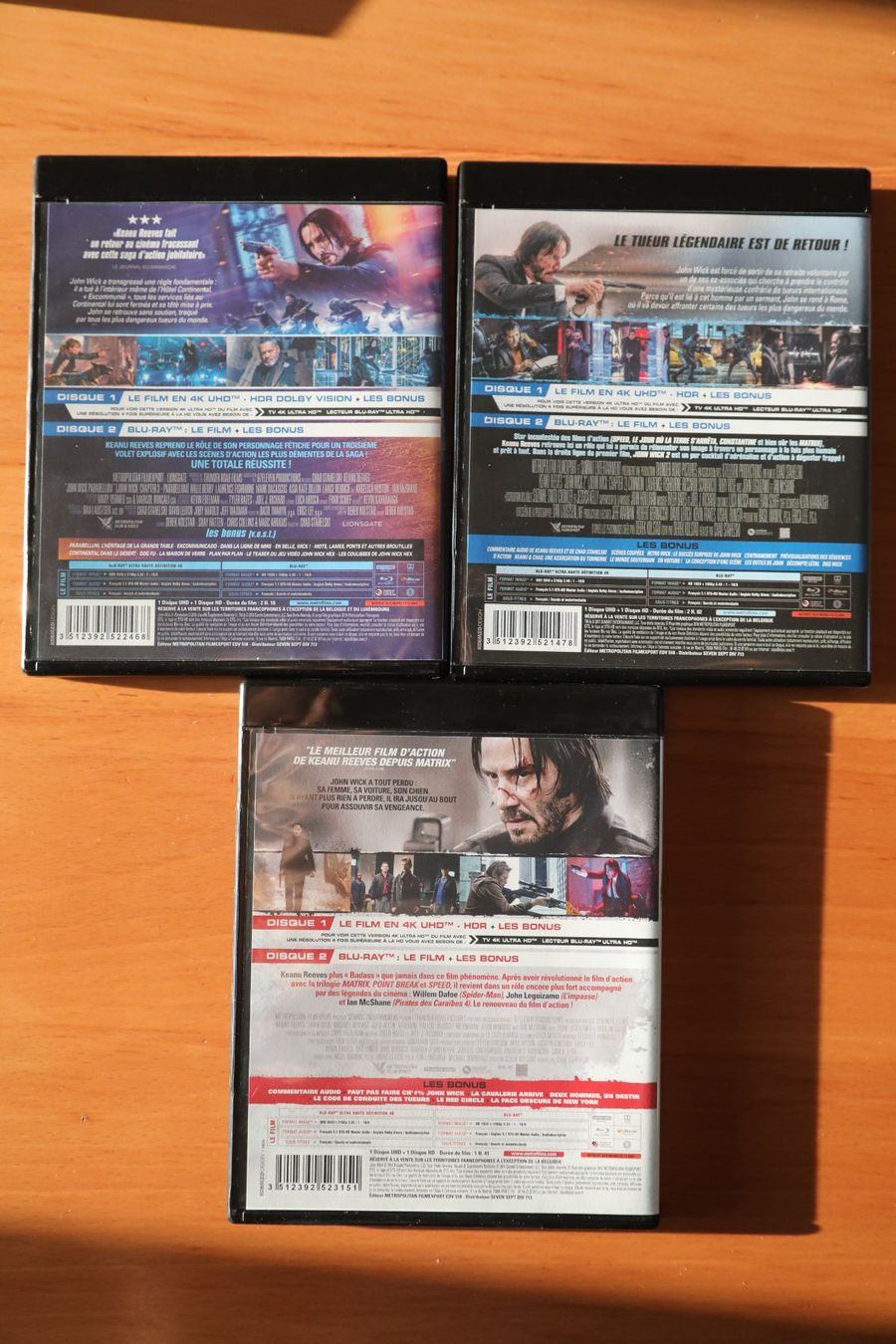 Tutti i DVDs: 4K UHD Blu-ray JOHN WICK La trilogie – Usato da Porrentruy venduto da tupatup 3