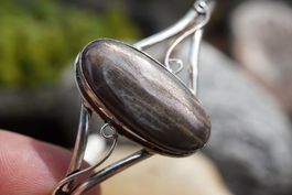 Mondstein Schwarz  Arm Spange     ab  1.-     Räumung