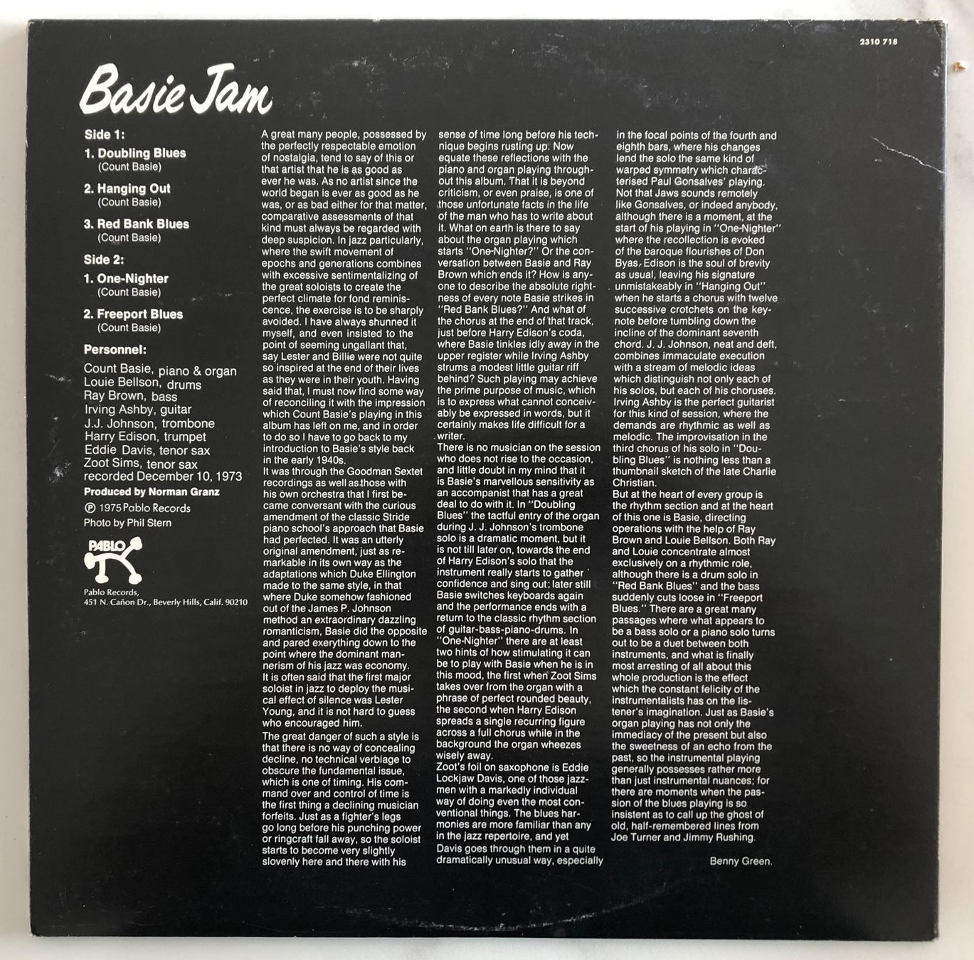 Dischi in vinile: COUNT BASIE - BASIE JAM – Usato da Poliez-Pittet venduto da Newtown-Records 1
