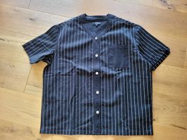 Chemisette rayée noire, taille XXL – Style décontracté!