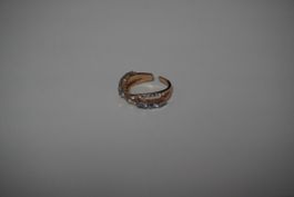 Ring mit vielen kleinen Kristallen, goldfarbig, neu 💎💍
