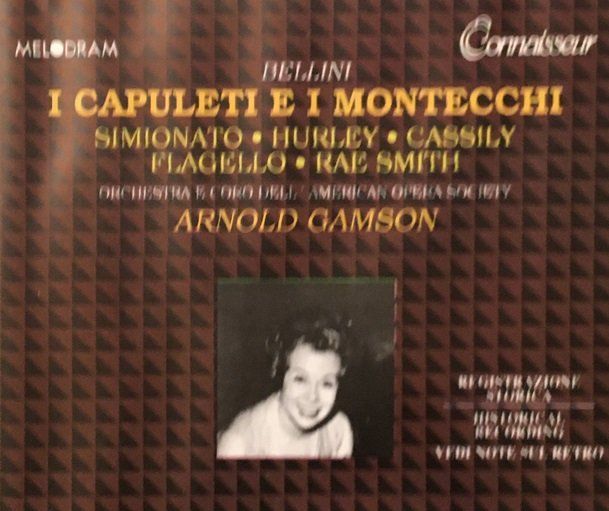 CD: Bellini - I Capuleti e i Montecchi (1958, Arnold Gamson) – Usato da Grüningen venduto da azulblanco