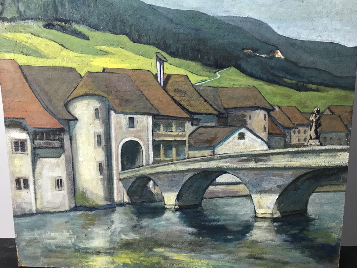 Gemälde: St. Ursanne – Gebraucht aus Wolfhalden von SecondAntique 1