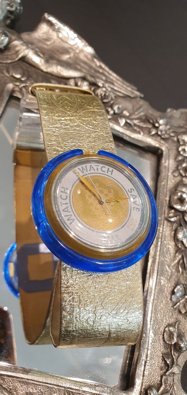 Swatch Orologi: Swatch Save Pop selten!!! GOLD pop watch – Usato da Unterägeri venduto da Altgoldschmuck 2