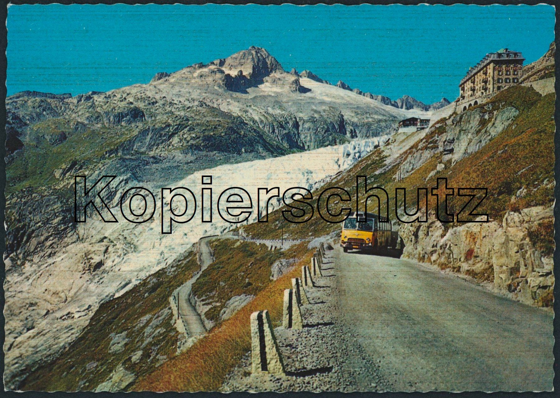 Cartoline postali: VS Furka Pass - Postauto - Belvédère - Oberwald – Nuovo (secondo la descrizione) da Schindellegi venduto da masutka7