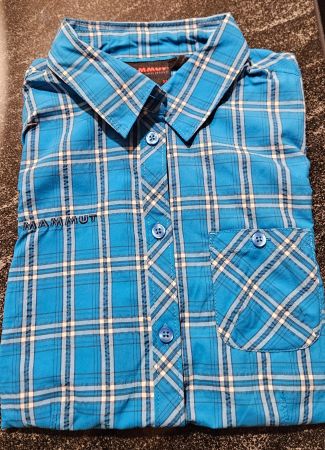 Mammut Damen Hemd XS, blau kariert, neuwertig!