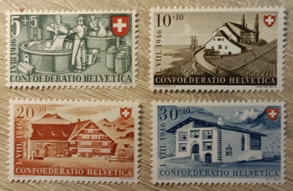 Alle Briefmarken: Lotte sellos Suiza 1946 – Gebraucht aus Stein am Rhein von tom_fq6v