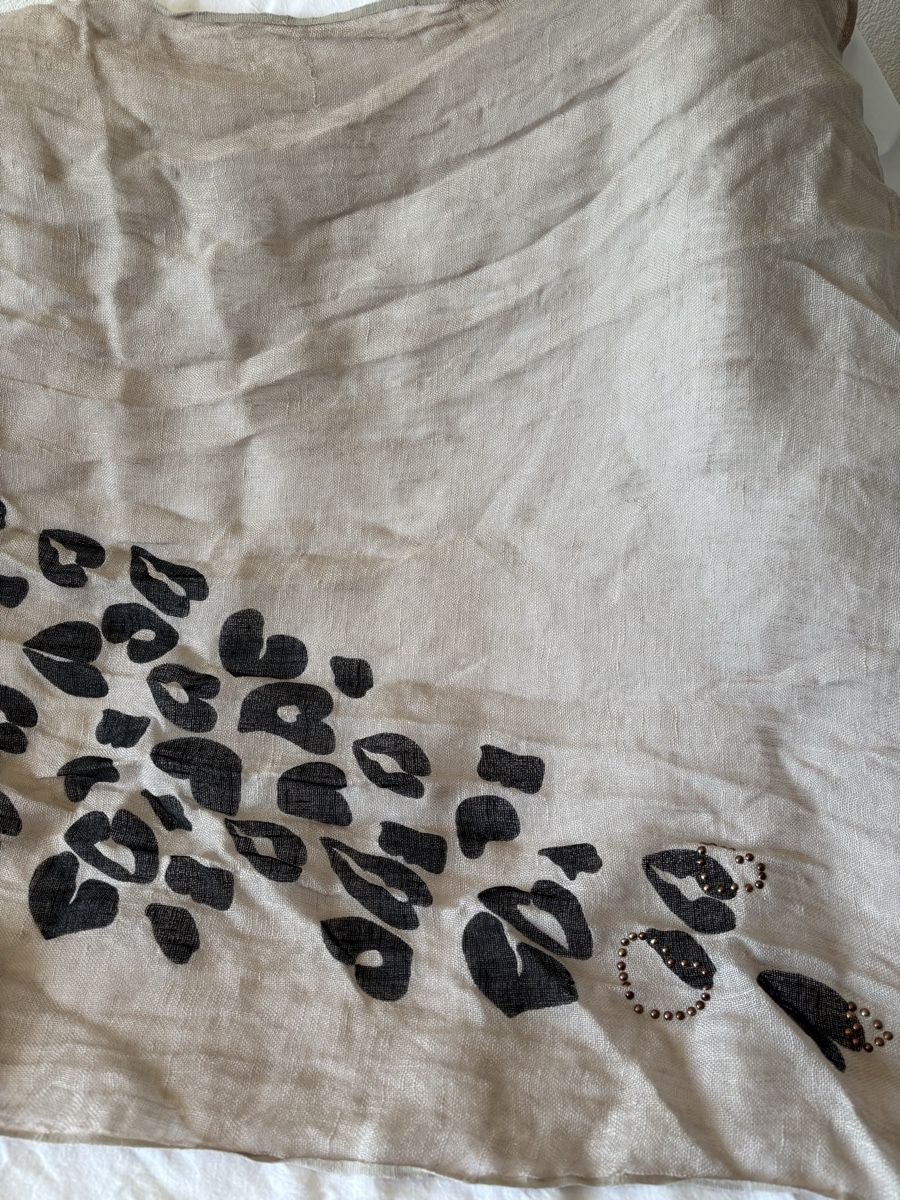 Foulards, Tücher & Schals: Esprit Tuch Leo Muster beige schwarz – Neu und originalverpackt aus Wald AR von bertli00 2
