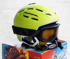 Skihelm Alpina Chief 10 LE, Lime, Gr. 52-56