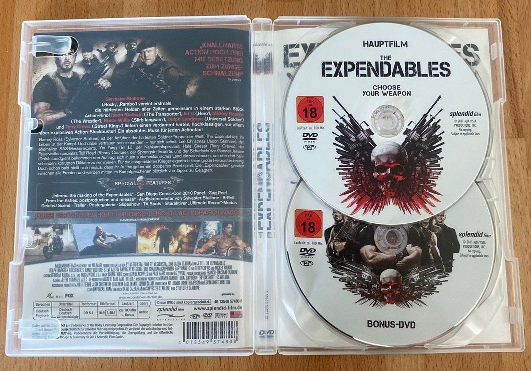 Tutti i DVDs: DVD - The Expendables – Usato da Winterthur venduto da Secondhand-Family 1