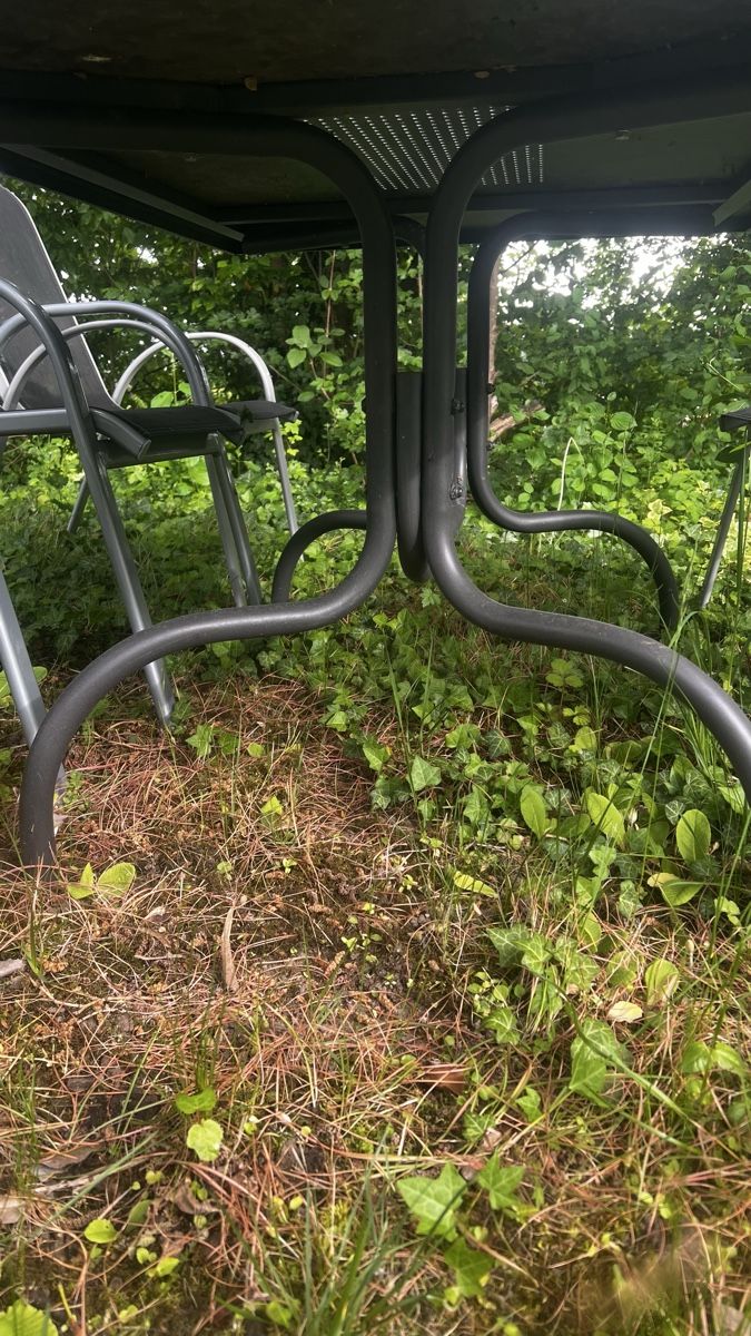 Tischset: Garten-Tisch mit 6 Stühle – Gebraucht aus Trasadingen von Kaffee.mann 2