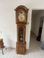 Standuhr Holz mit Mondphase guter Zustand